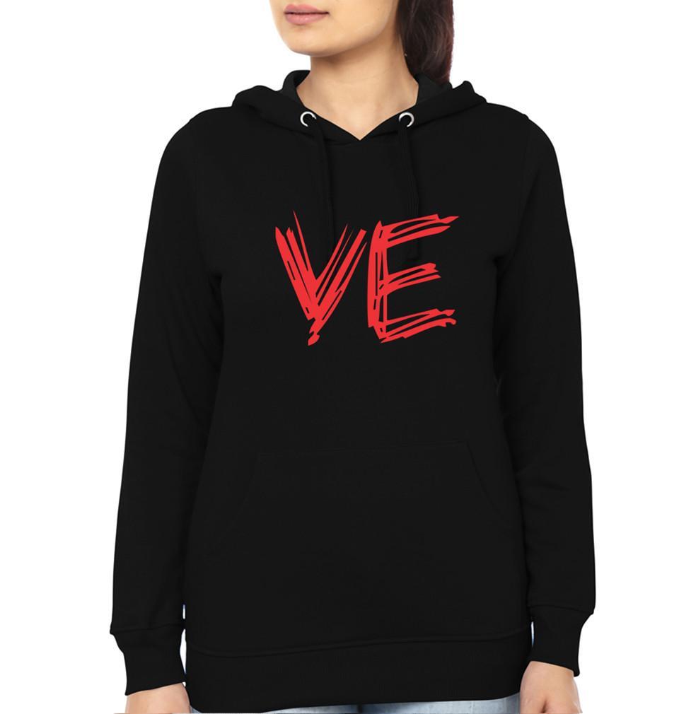 FunkyTradition Love Couple Black Hoodies