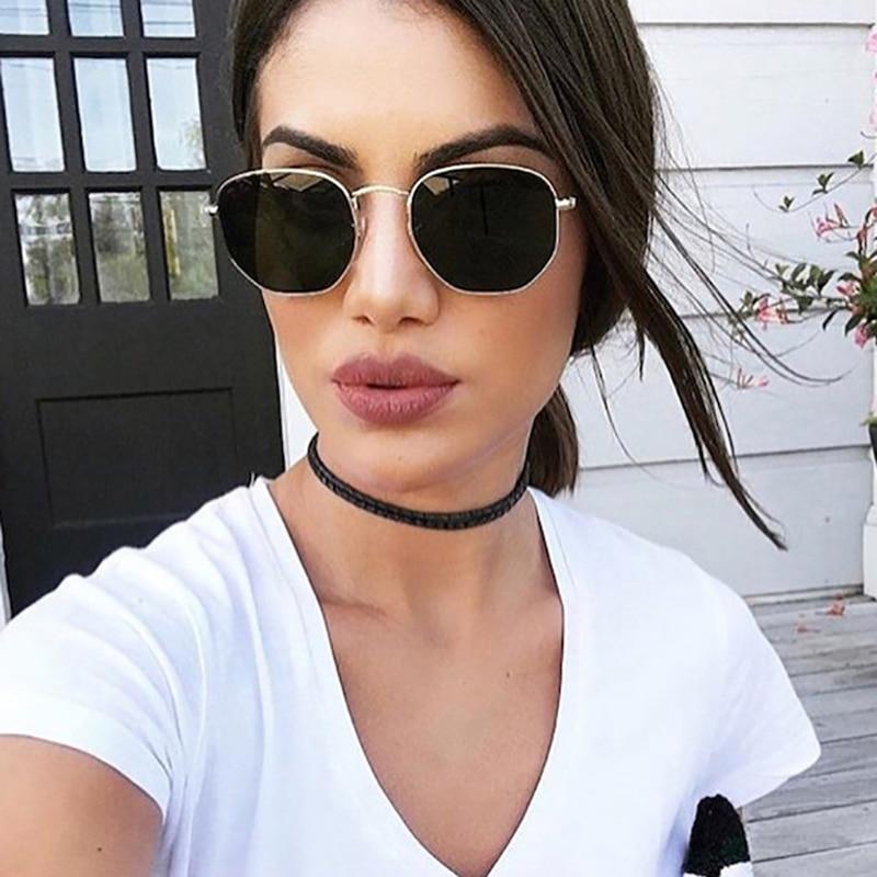 ladies goggles New Stylish Hexagon Women Sunglasses-FashionRazor
