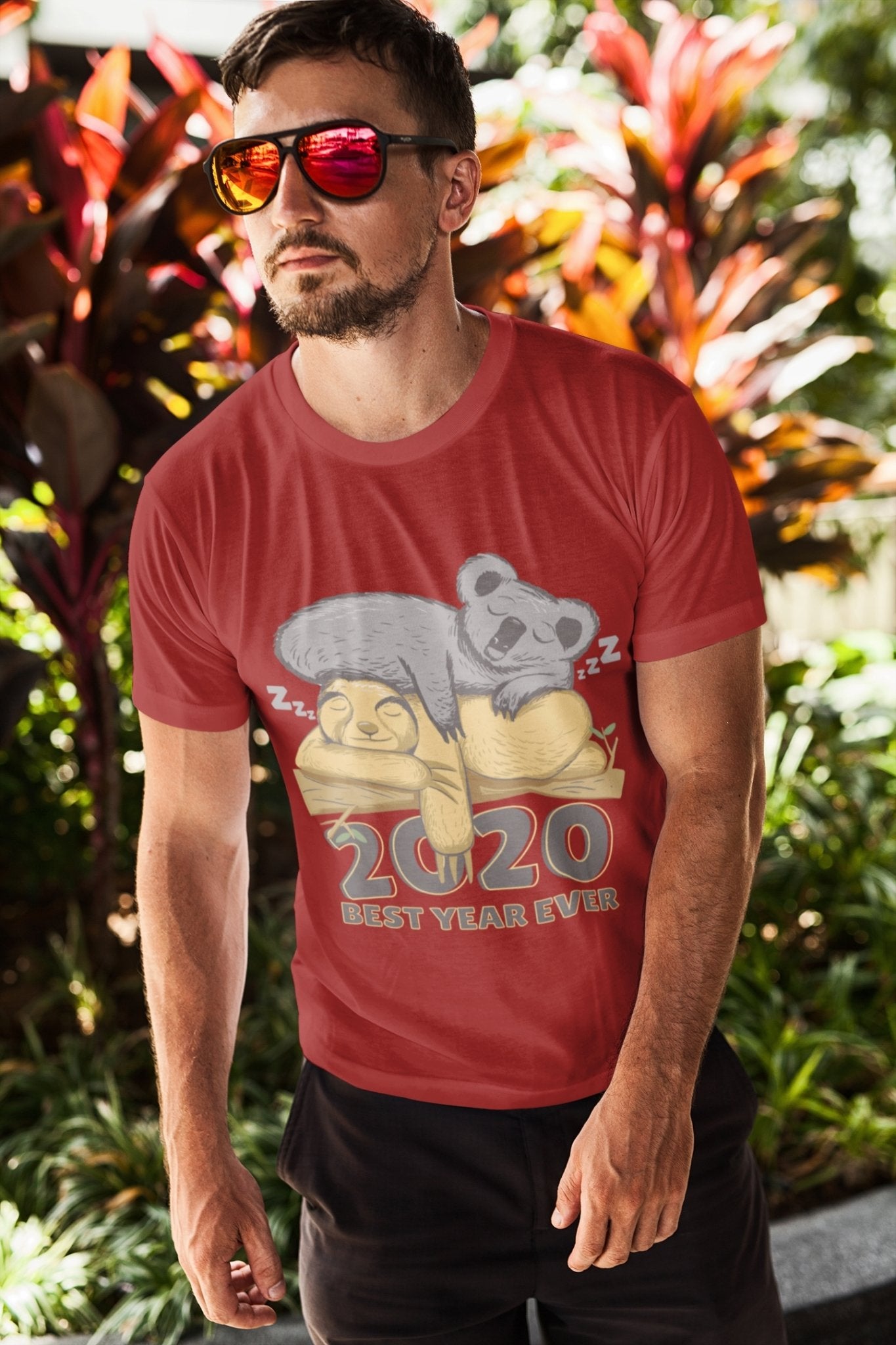 2020 Best Year Ever Mens Half Sleeves T-shirt- FunkyTeesClub - Funky Tees Club