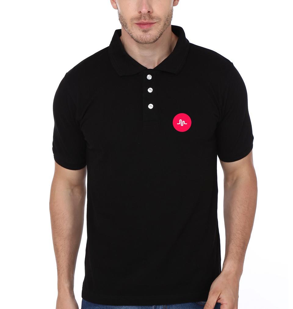 FunkyTradition Musically Logo Mens Half Sleeves Polo T-shirt