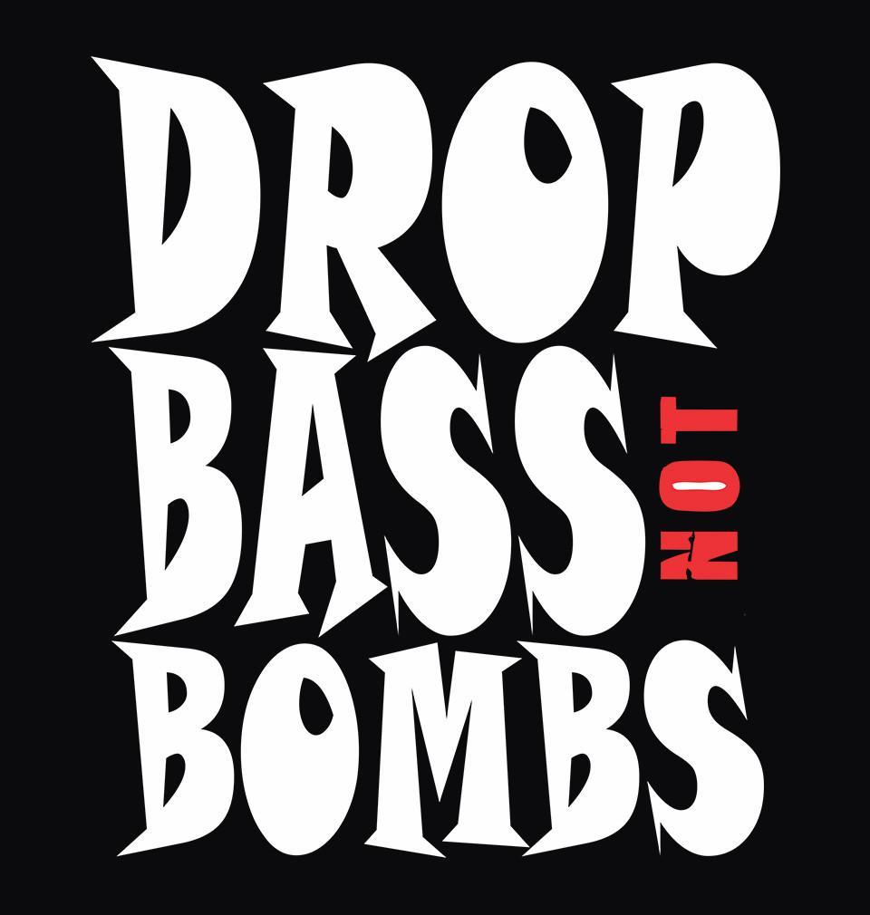 FunkyTradition Black Round Neck Drop Bass Men Half Sleeves T-Shirt