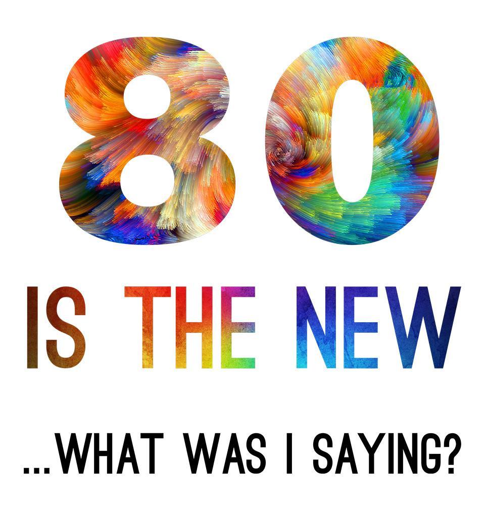 FunkyTradition White Round Neck 80 Is The New Men Half Sleeves T-Shirt