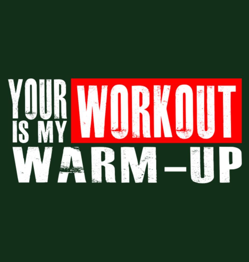 FunkyTradition Your Workout Is My Warm Up Green Hoodies