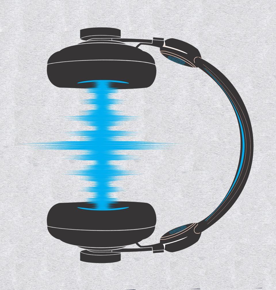 FunkyTradition Grey Round Neck Pocket Headphone Men Half Sleeves T-Shirt