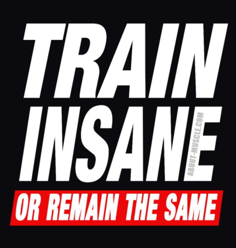 FunkyTradition Black Round Neck Train Insane Or Remain The Same Half Sleeves T-Shirt