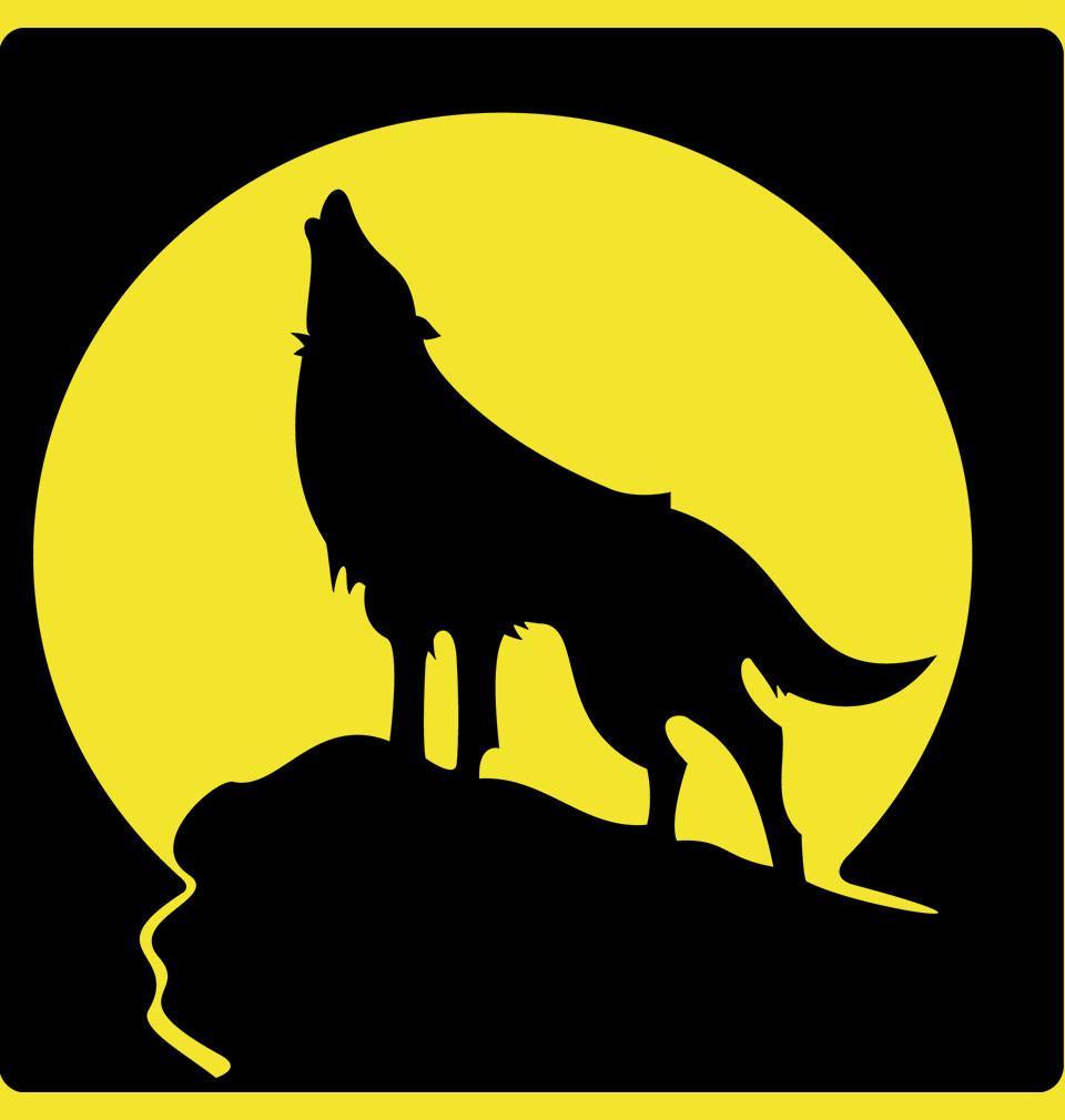 FunkyTradition Yellow Round Neck Wolf 02 Men Half Sleeves T-Shirt