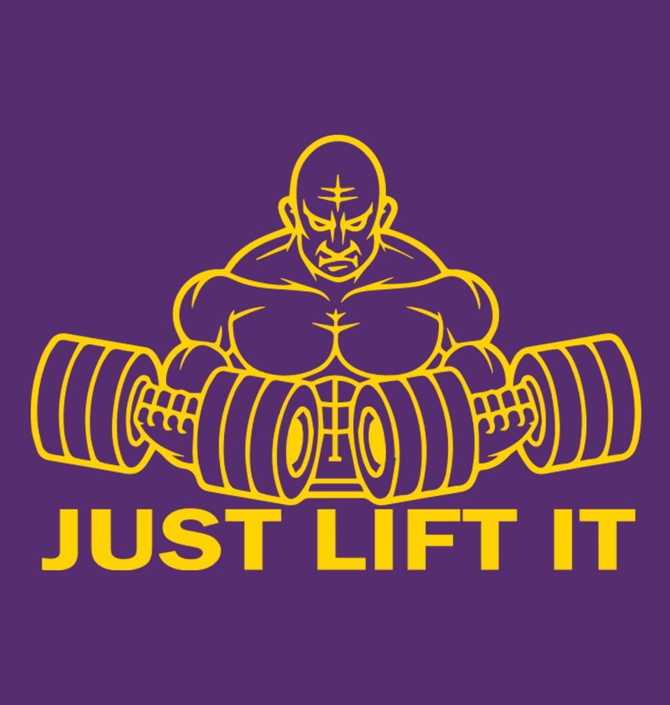 FunkyTradition Round Neck Just Lift It Half Sleeve T-Shirt