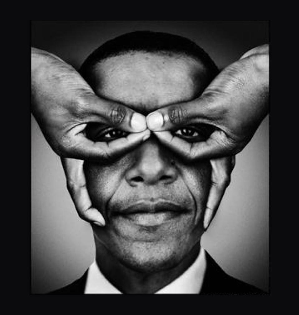 FunkyTradition Black Round Neck Obama With Finger Mens Half Sleeves T-shirt