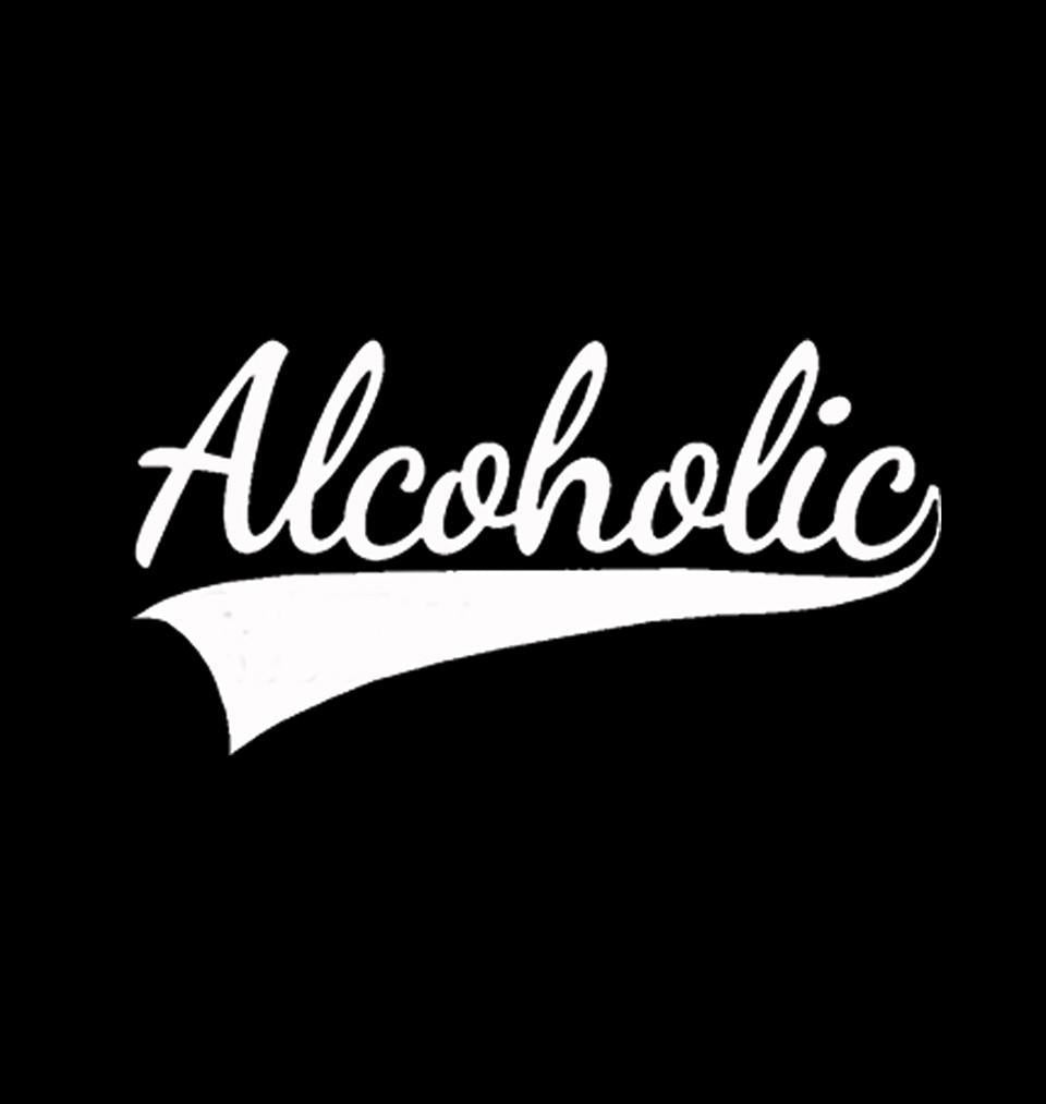 FunkyTradition Black Round Neck Alcoholic Half Sleeves T-Shirt