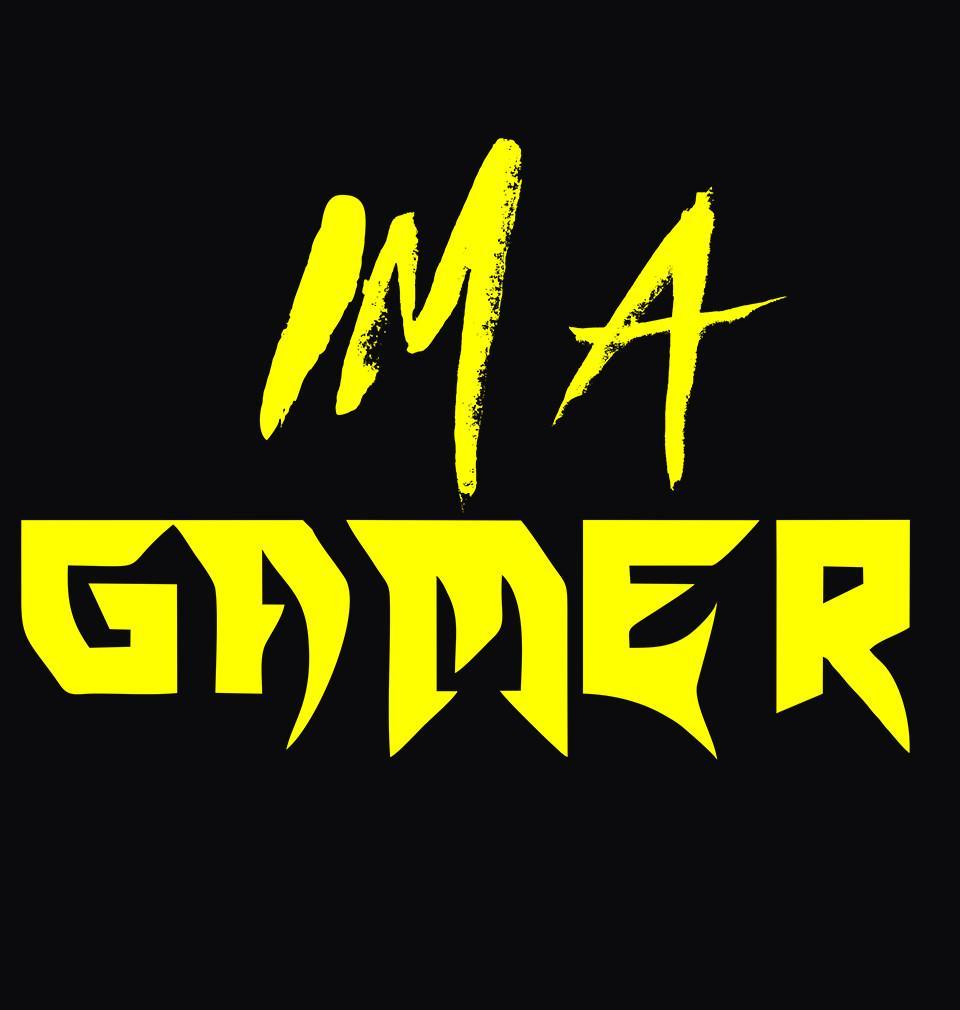 FunkyTradition Black Round Neck I Am A Gamer Men Half Sleeves T-Shirt