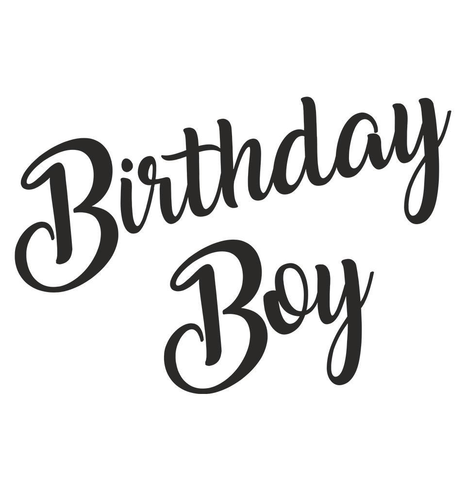 FunkyTradition Round Neck White Birthday Boy Half Sleeve T-Shirt