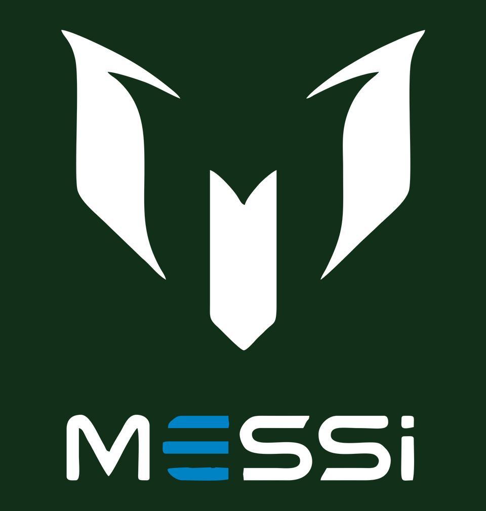 FunkyTradition Olive Green Round Neck Messi Men Half Sleeves T-Shirt