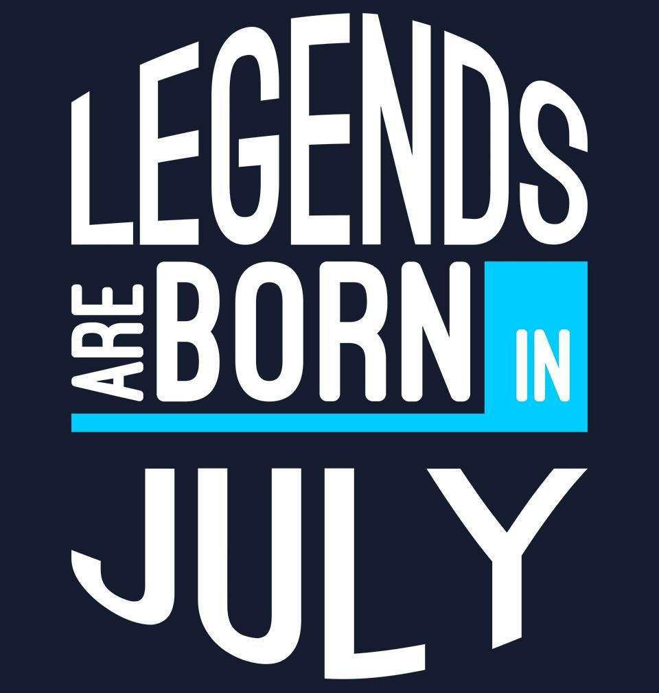 FunkyTradition Legends Are Born July Navy Blue Hoodies