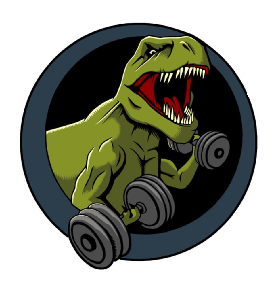 FunkyTradition White Round Neck Angry T-Rex Men Half Sleeves T-Shirt