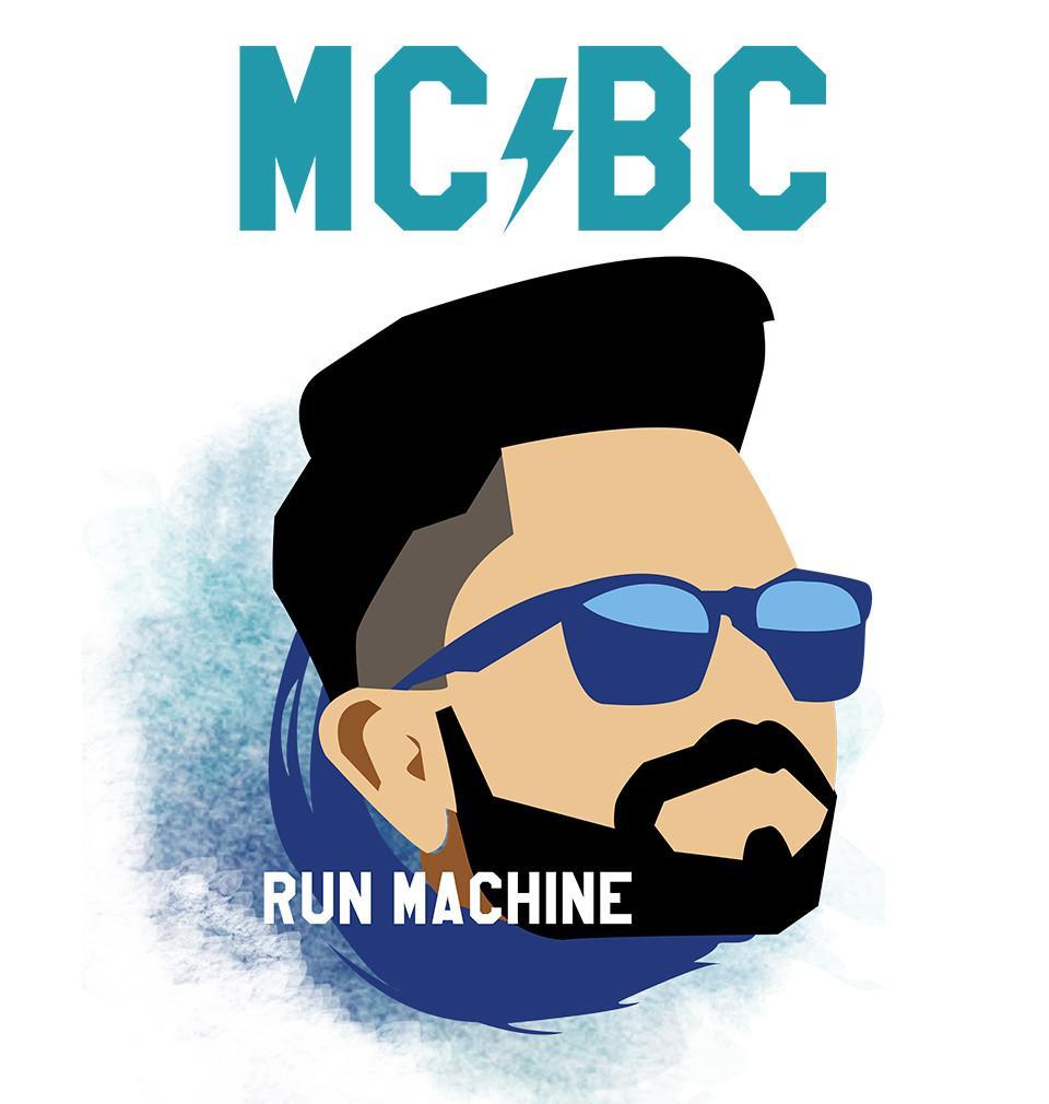 FunkyTradition White MC BC Run Machine Half Sleeves T-Shirt