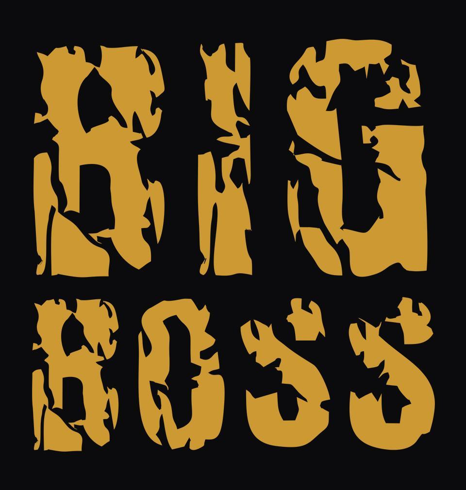 FunkyTradition Black Round Neck Big Boss Men Half Sleeves T-Shirt