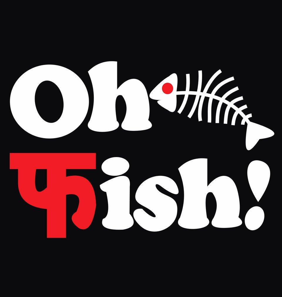 Oh Fish Hoodie Full sleeves-Funky Hoodies