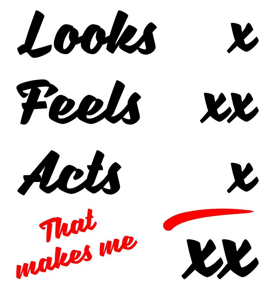 FunkyTradition White Round Neck Looks Feel Act Men Half Sleeves T-Shirt