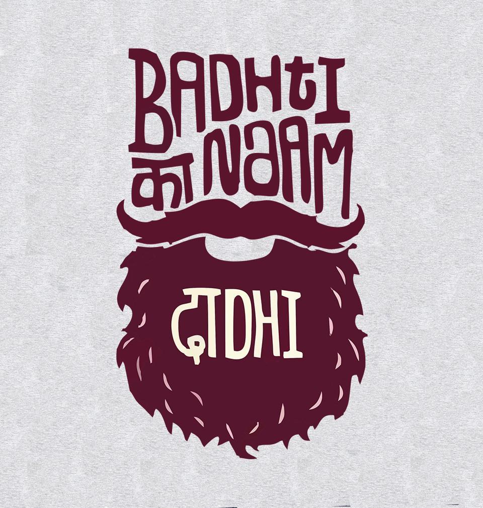 FunkyTradition Round Neck Badhti Ka Naam Dadhi Half Sleeves T-Shirt