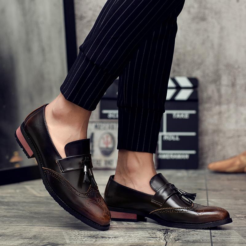 FunkyTradition Men Brown Cherry Colour Outdoor Formal Casual Ethnic Loafer