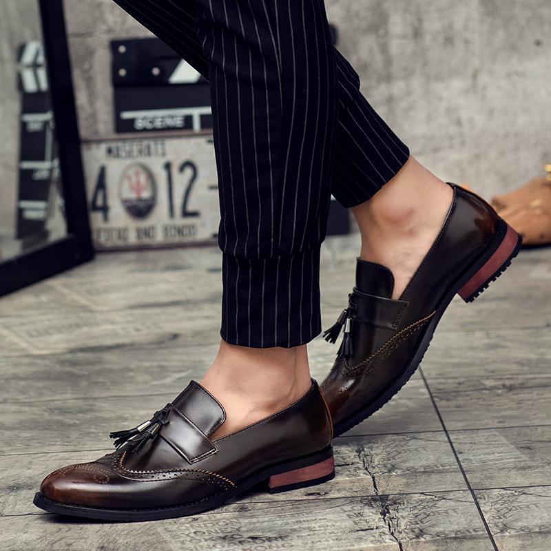 FunkyTradition Men Brown Cherry Colour Outdoor Formal Casual Ethnic Loafer