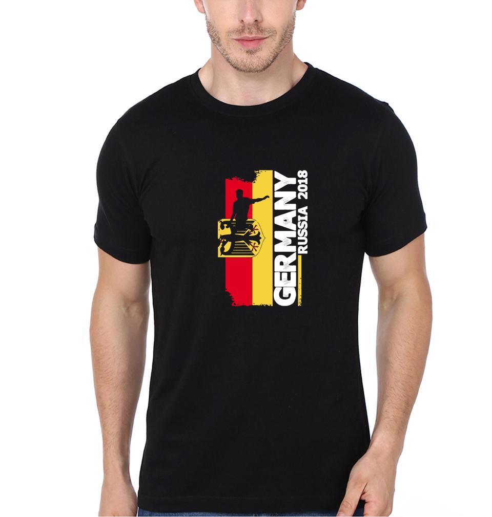 FunkyTradition Black Round Neck Germany 2018 Russia Half Sleeves T-Shirt