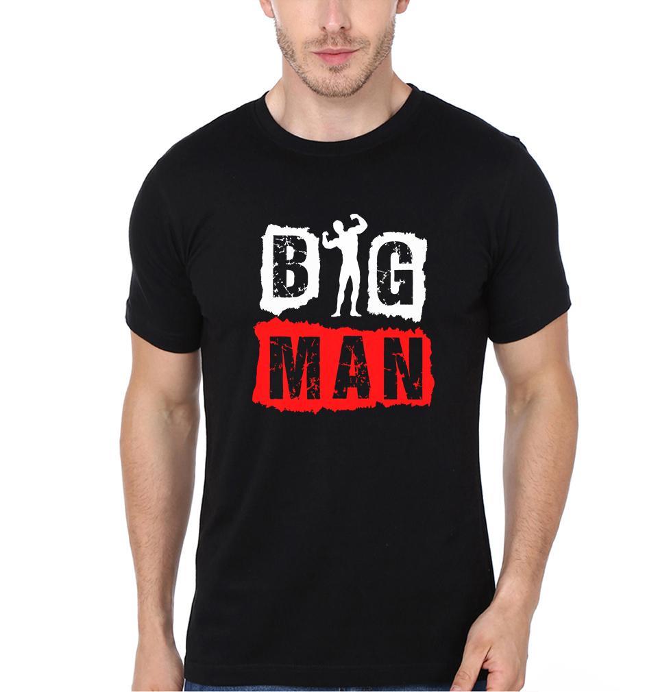 FunkyTradition Black Round Neck Big Man Half Sleeves T-Shirt