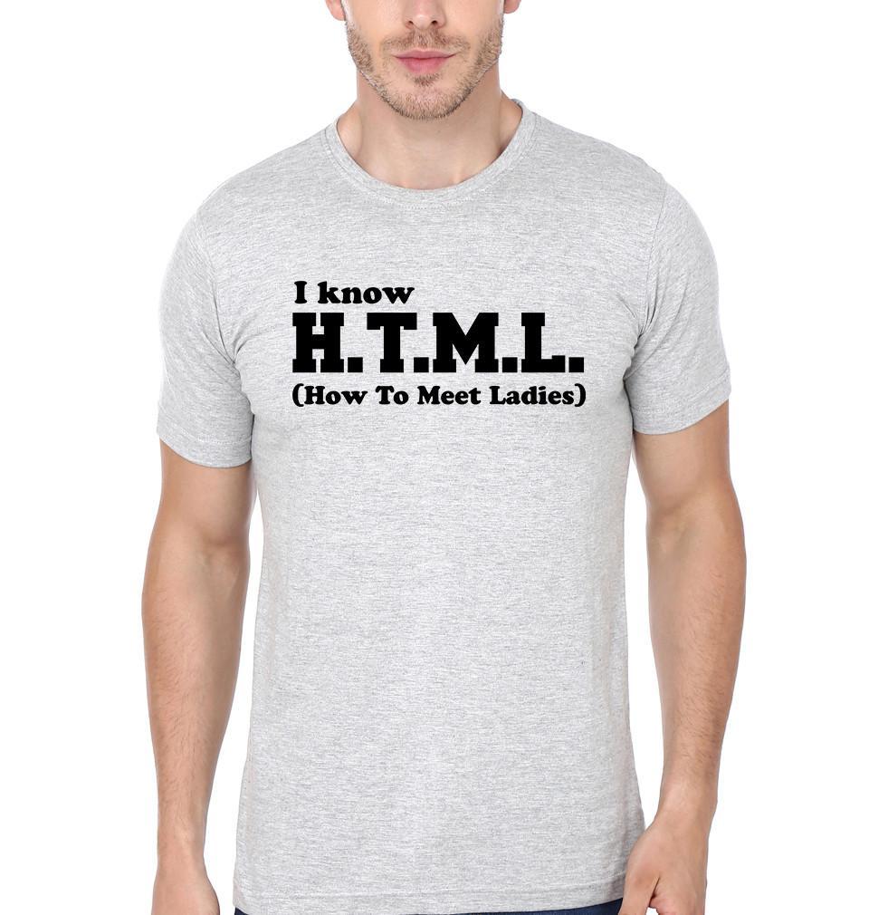 FunkyTradition Grey Round Neck I Run Better Than The Government Men Half Sleeves T-Shirt