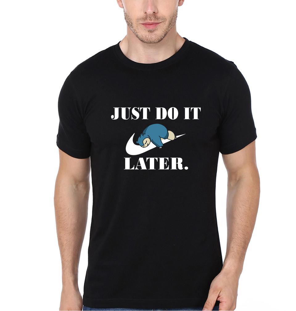 FunkyTradition Round Neck Nike Just Do It Later Half Sleeves T-Shirt