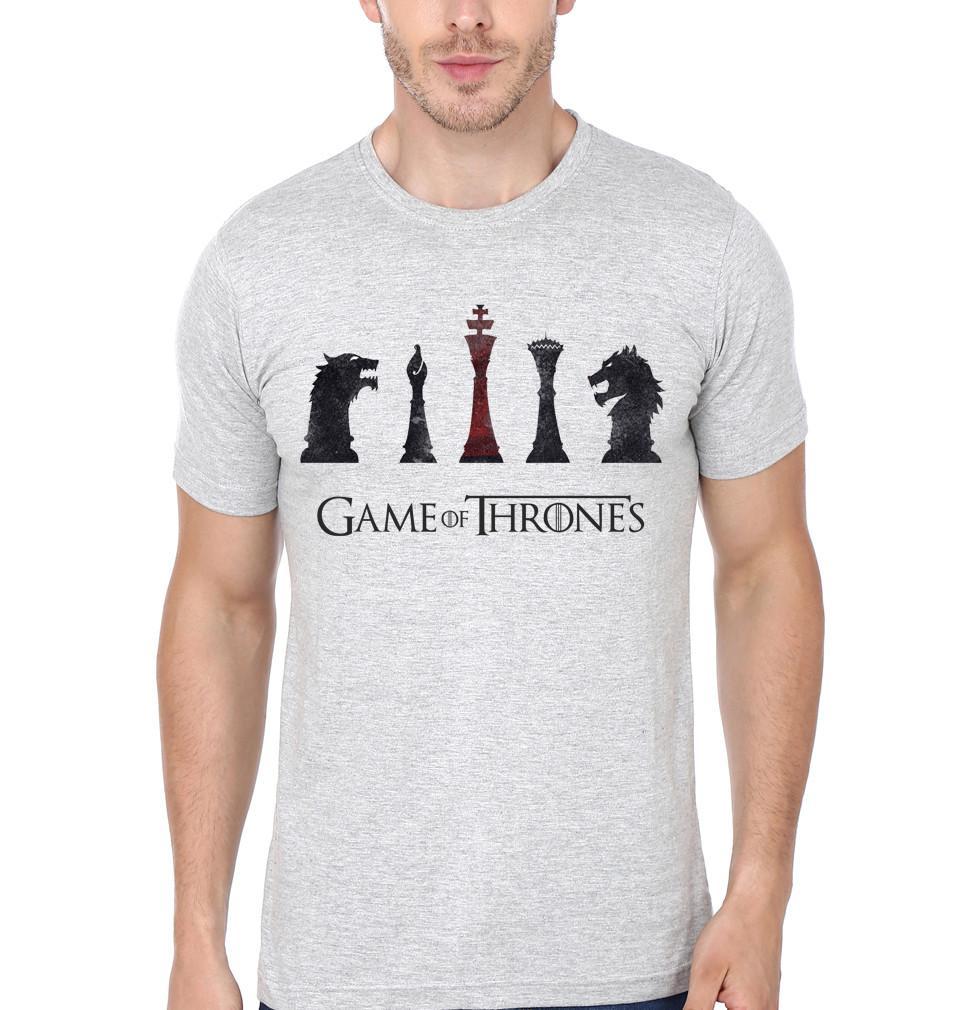 FunkyTradition White Round Neck Funny Game Of Thrones Half Sleeves T-Shirt