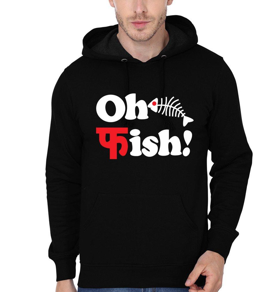 Oh Fish Hoodie Full sleeves-Funky Hoodies