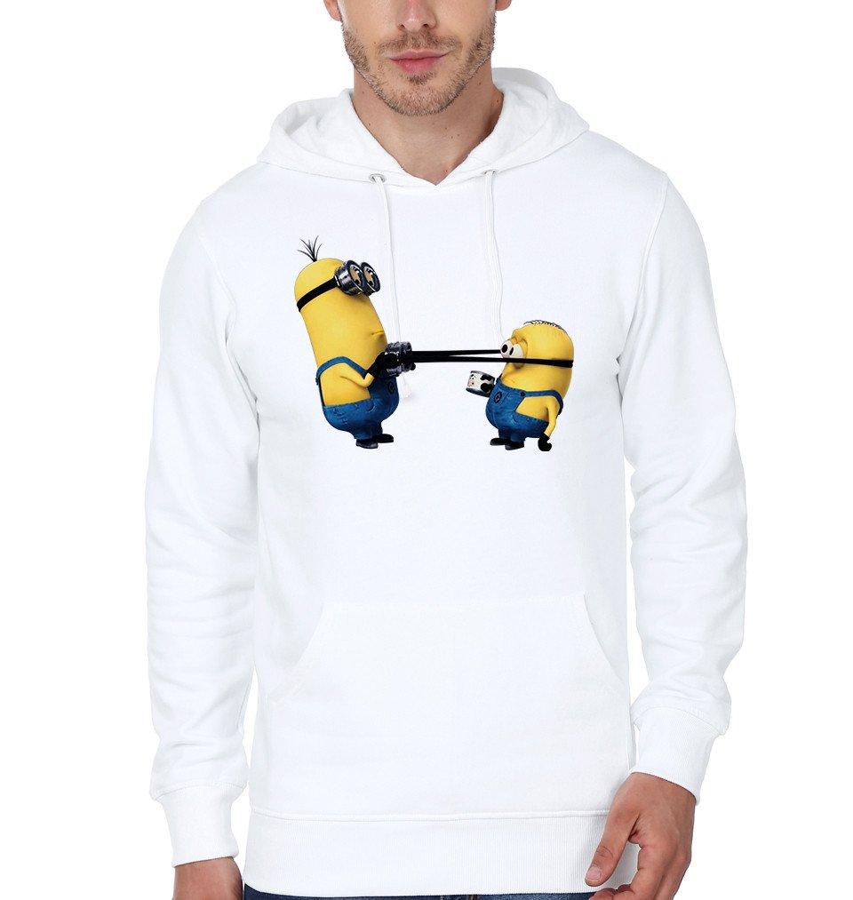 Minion Fight Hoodie Full sleeves-Funky Hoodies