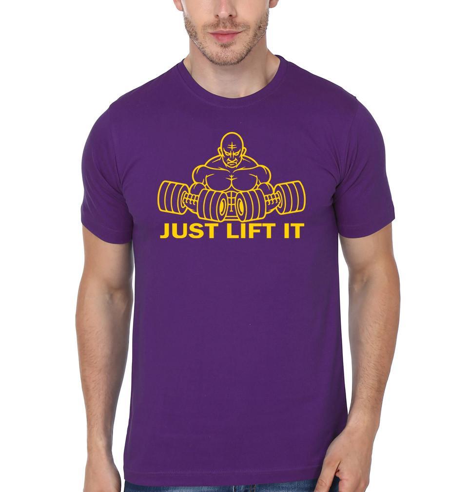 FunkyTradition Round Neck Just Lift It Half Sleeve T-Shirt