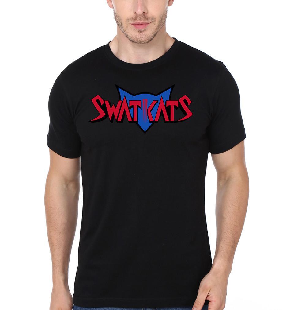 FunkyTradition Black Round Neck Swat Kat Half Sleeves T-Shirt