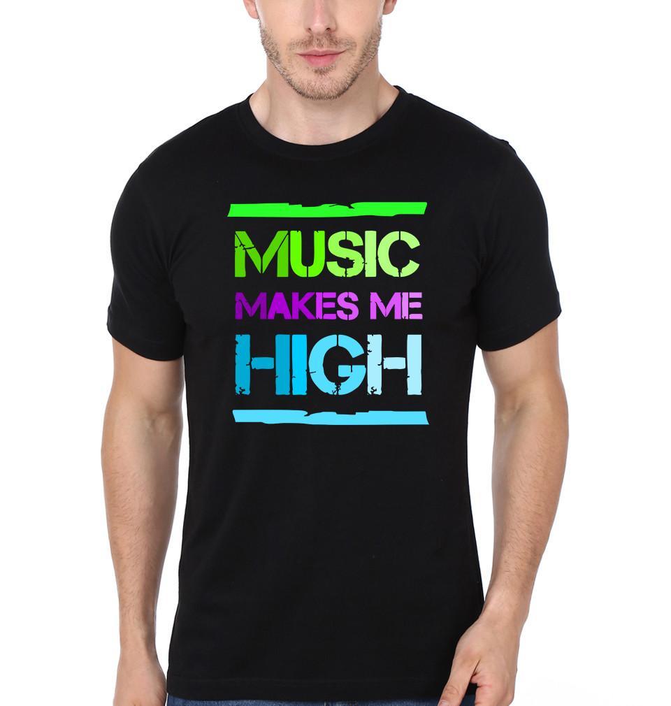 FunkyTradition Black Music Makes Me High Half Sleeves T-Shirt