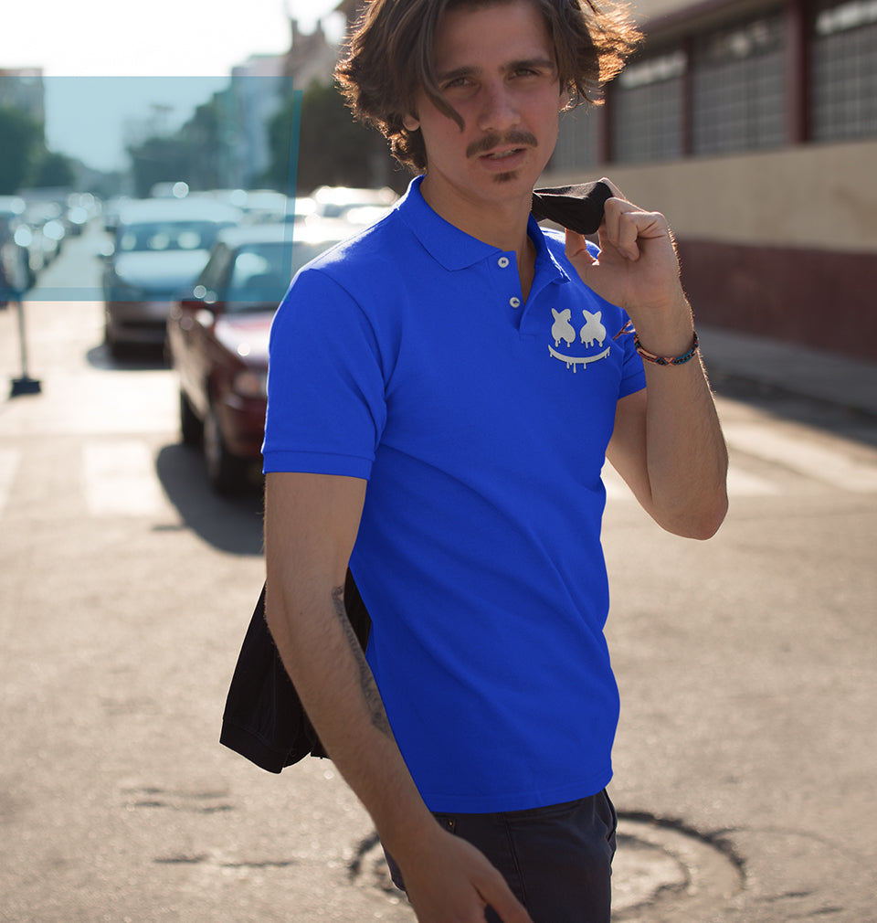 Marshmello Men Polo Half Sleeves T-Shirts-FashionRazor