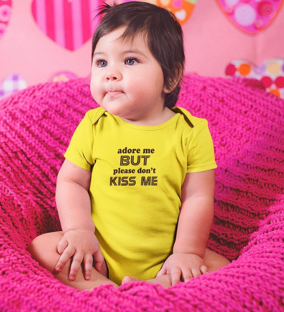 Adore Me But dont Kiss Me Rompers for Baby Girl- FunkyTradition FunkyTradition