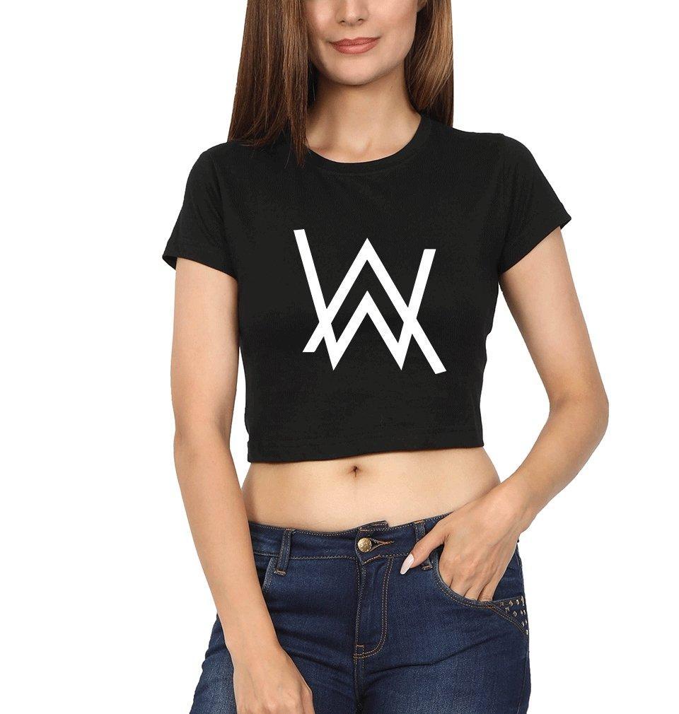 Alan Walker Womens Crop Top-FunkyTeesClub - FunkyTeesClub