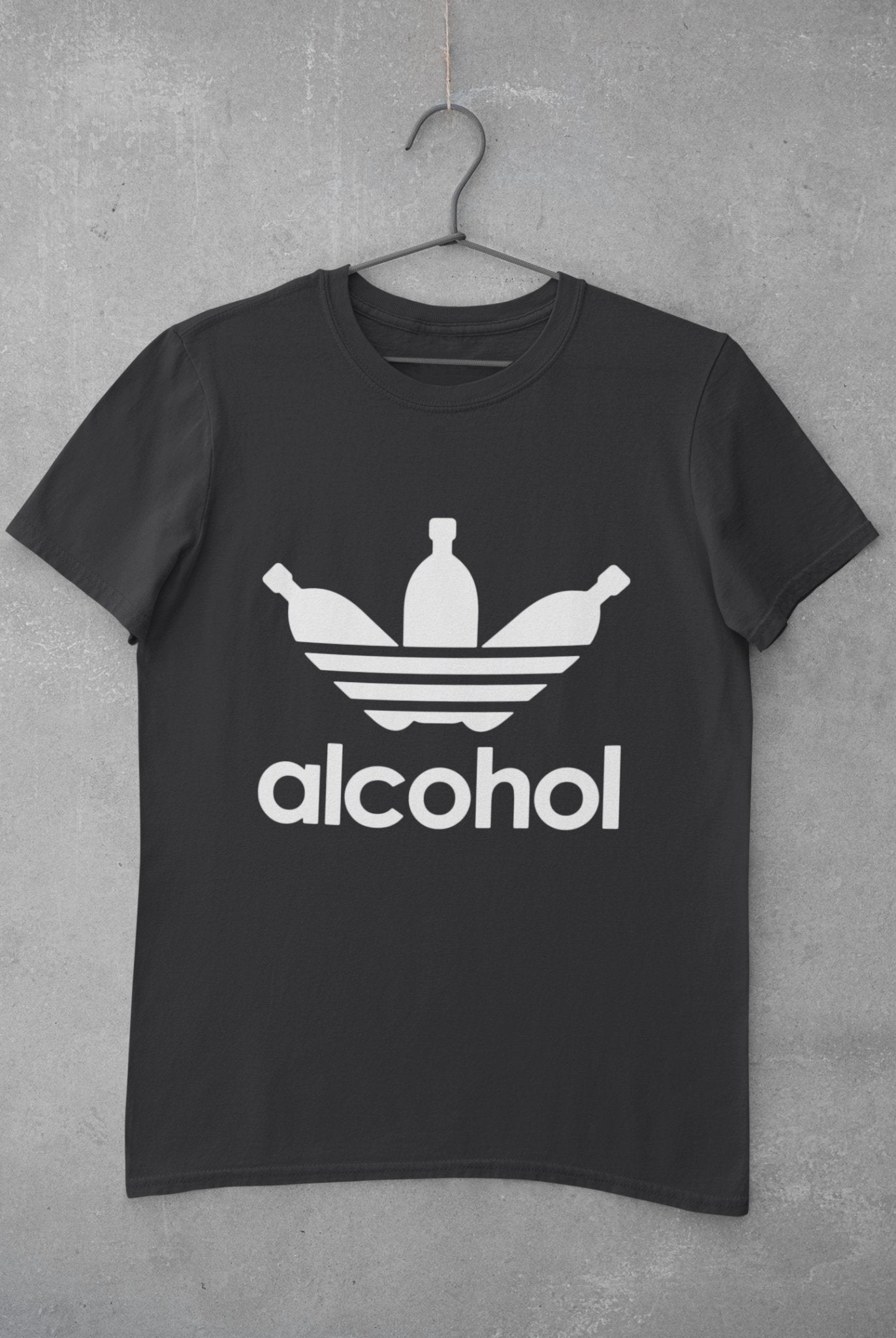 Alcohol Women Half Sleeves T-shirt- FunkyTeesClub - Funky Tees Club