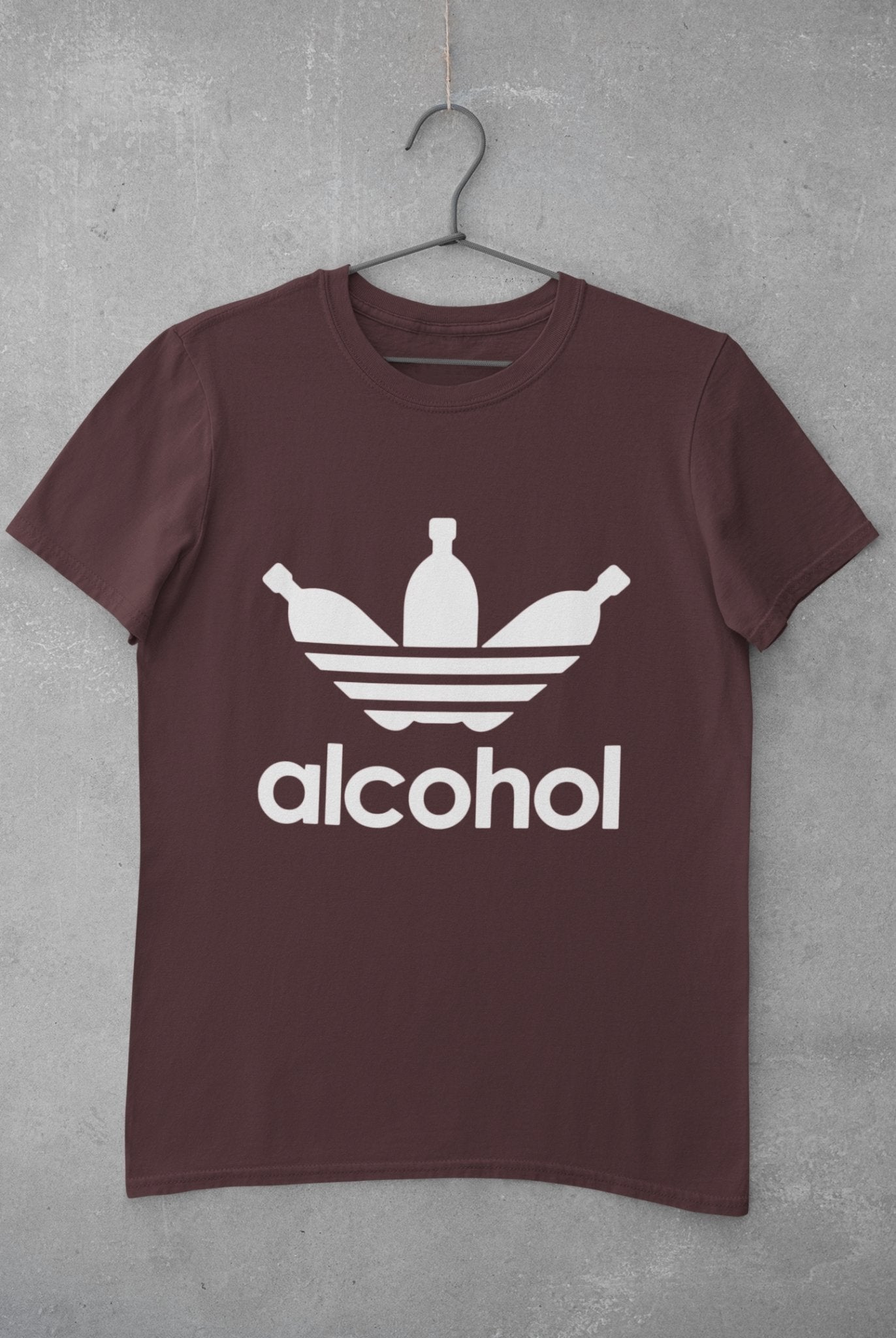 Alcohol Women Half Sleeves T-shirt- FunkyTeesClub - Funky Tees Club