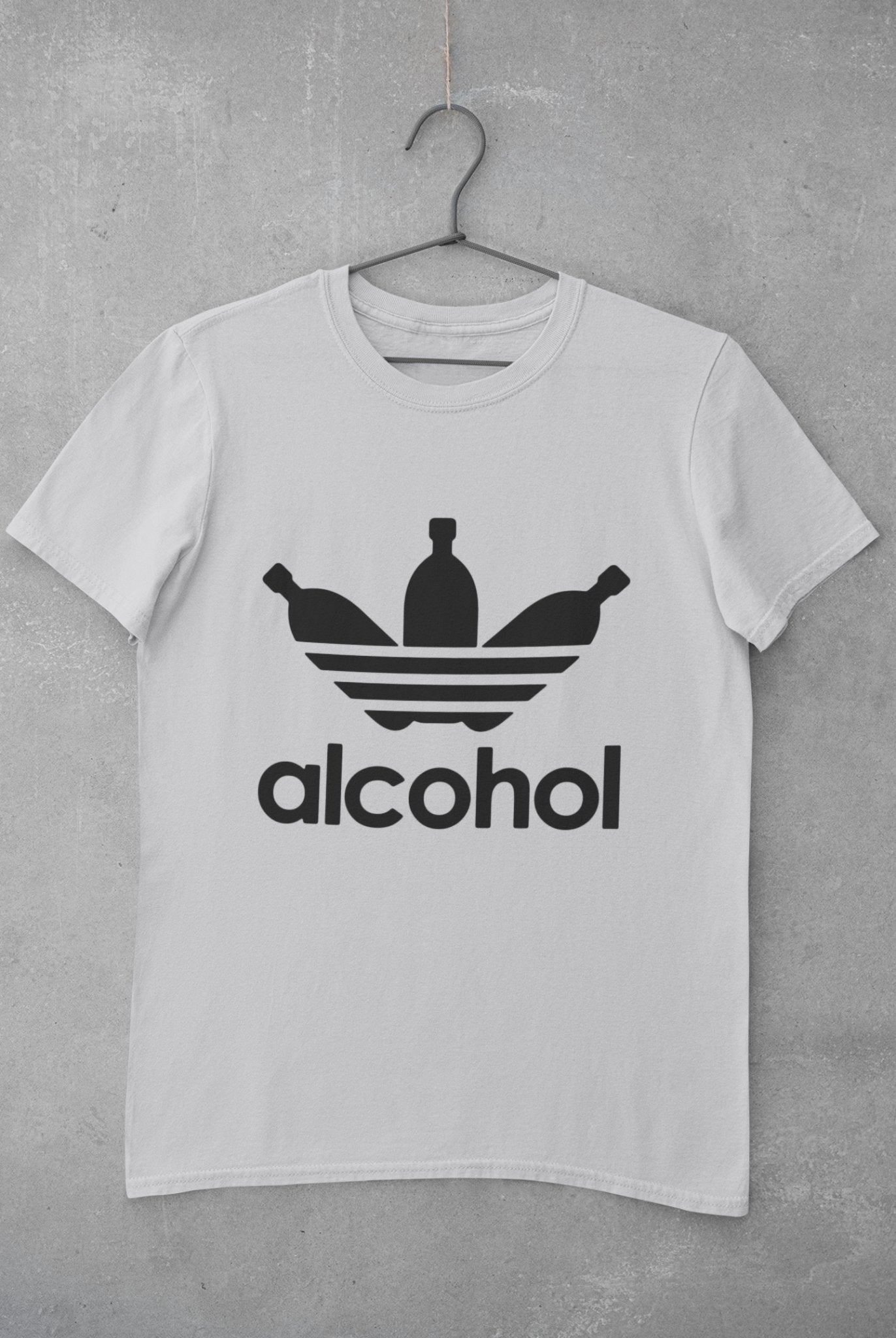Alcohol Women Half Sleeves T-shirt- FunkyTeesClub - Funky Tees Club