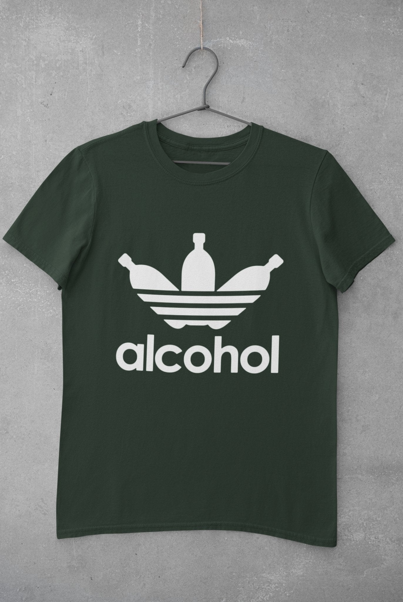 Alcohol Women Half Sleeves T-shirt- FunkyTeesClub - Funky Tees Club