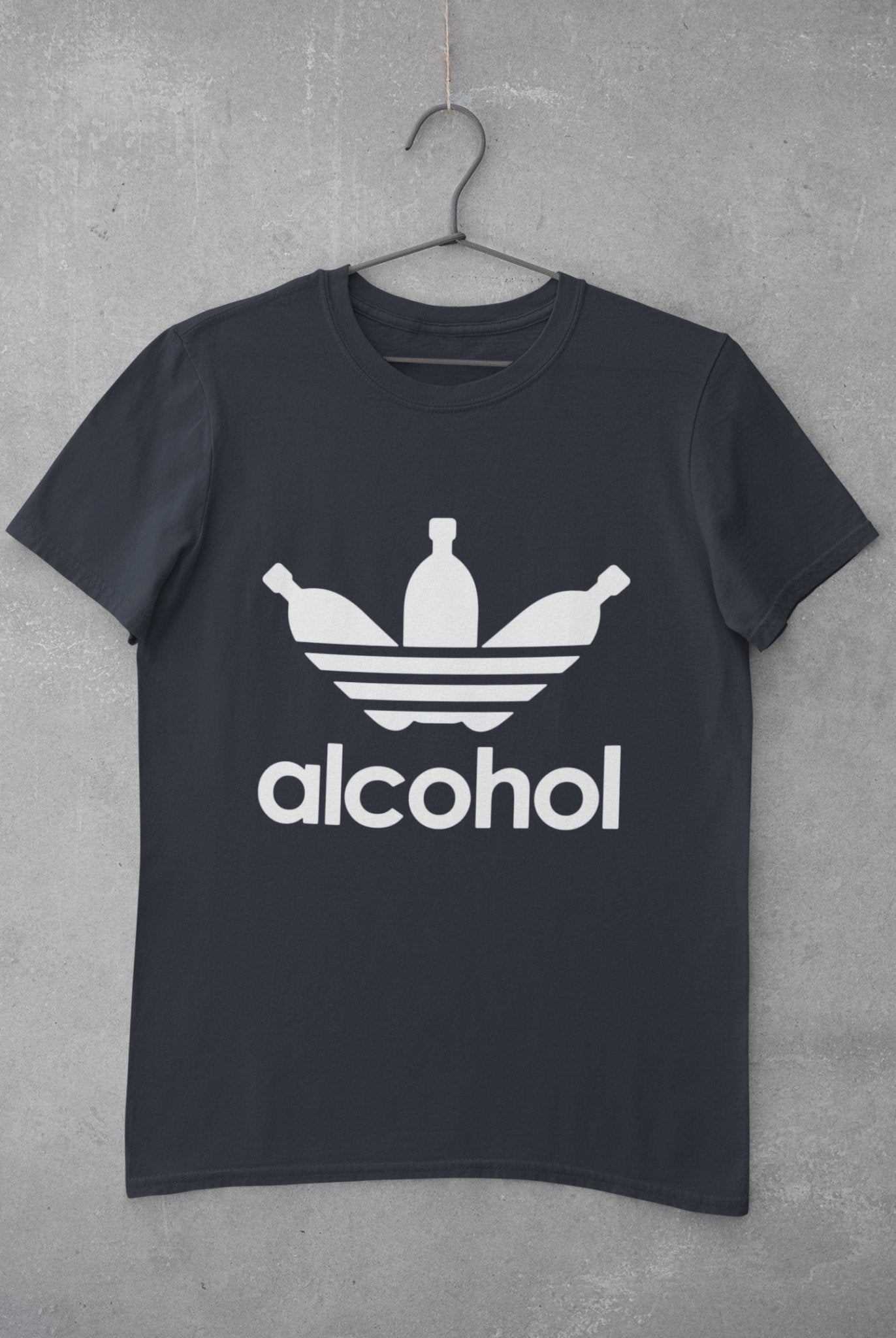 Alcohol Women Half Sleeves T-shirt- FunkyTeesClub - Funky Tees Club