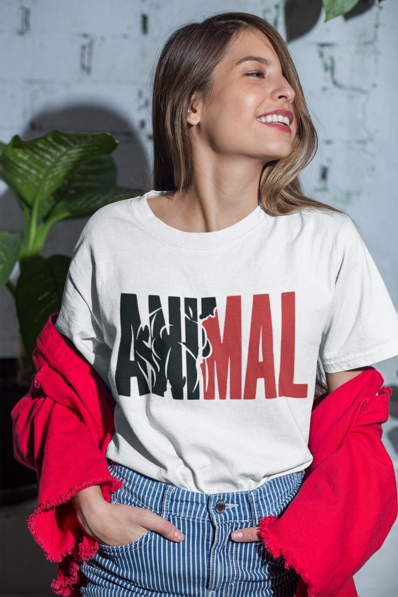 Animal Women Half Sleeves T-shirt- FunkyTeesClub - Funky Tees Club