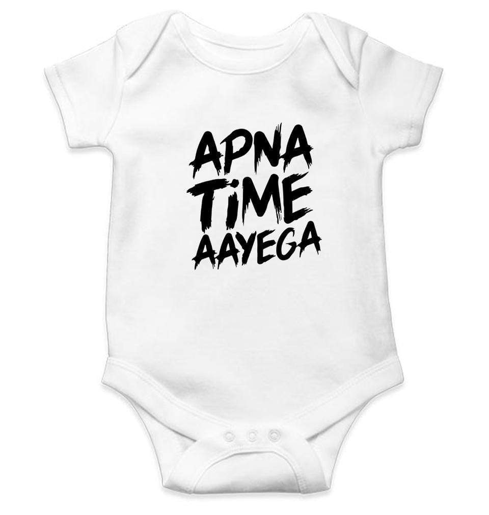 Apna Time Aayega Rompers for Baby Boy - FunkyTradition FunkyTradition