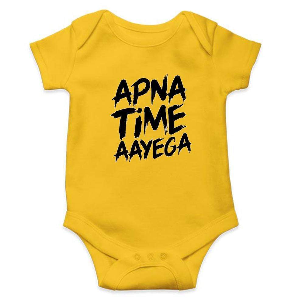 Apna Time Aayega Rompers for Baby Boy - FunkyTradition FunkyTradition