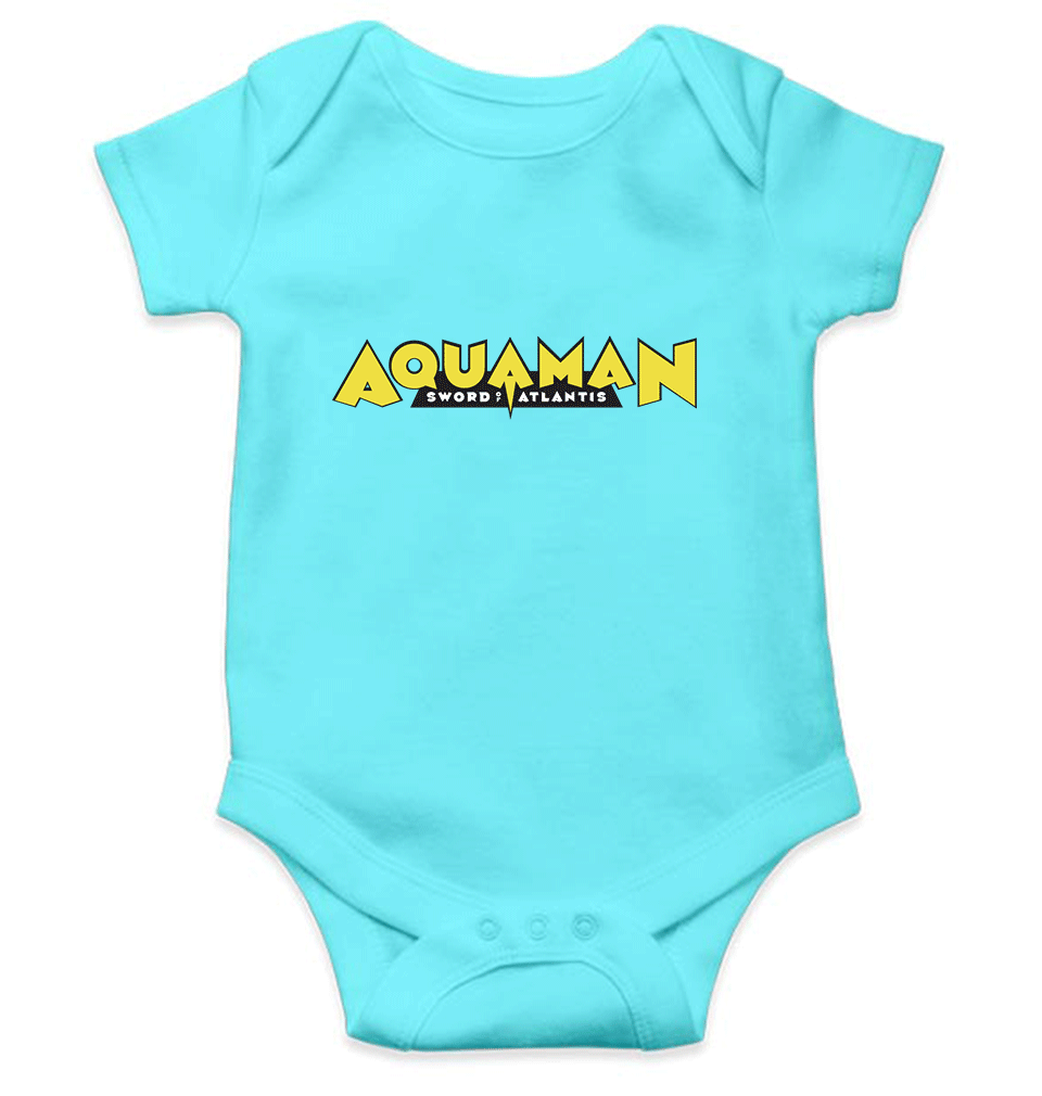 Aqua Man Rompers for Baby Girl- FunkyTradition FunkyTradition