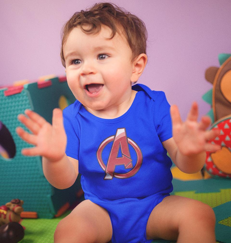 Avenger Logo Rompers for Baby Boy- FunkyTradition FunkyTradition