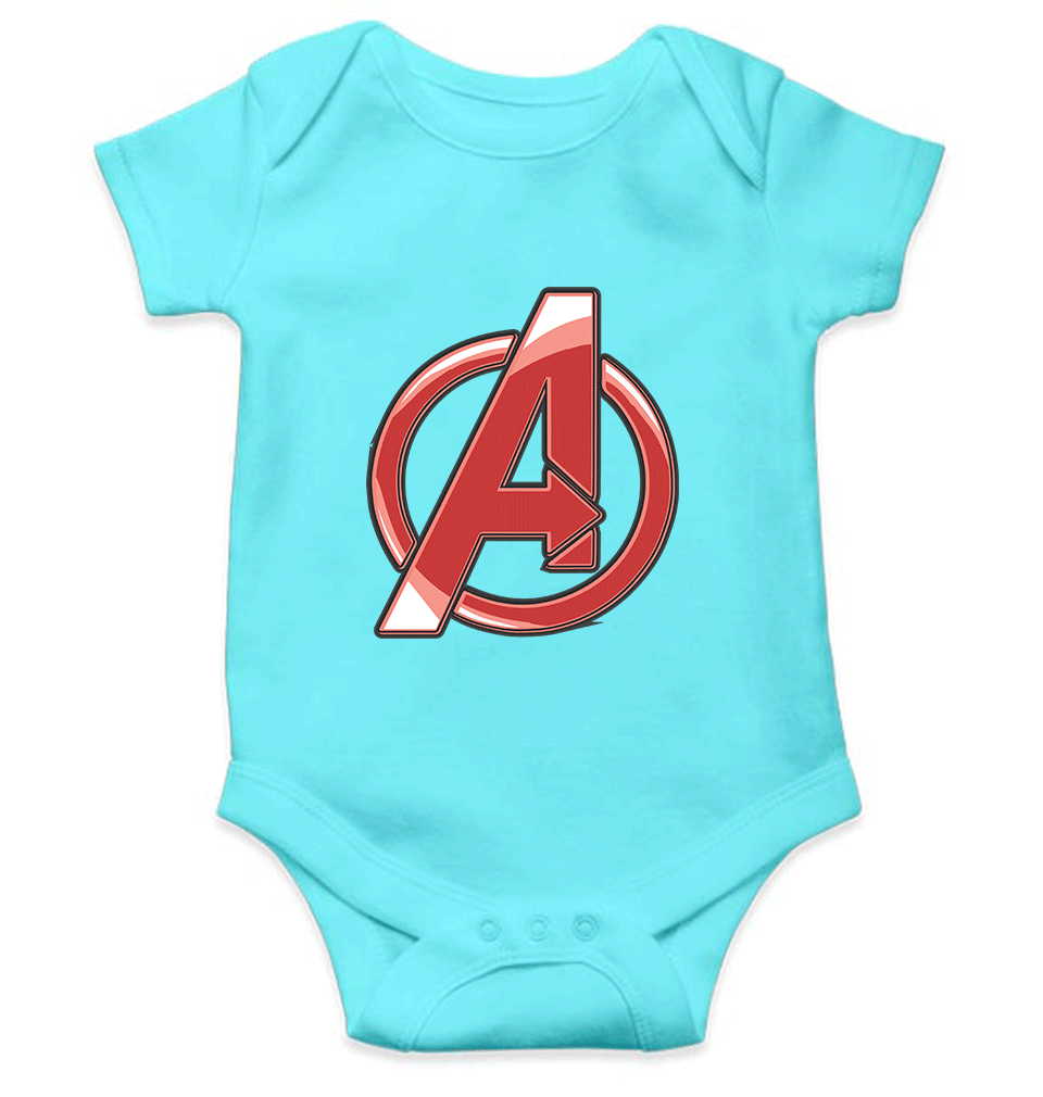 Avenger Logo Rompers for Baby Girl- FunkyTradition FunkyTradition