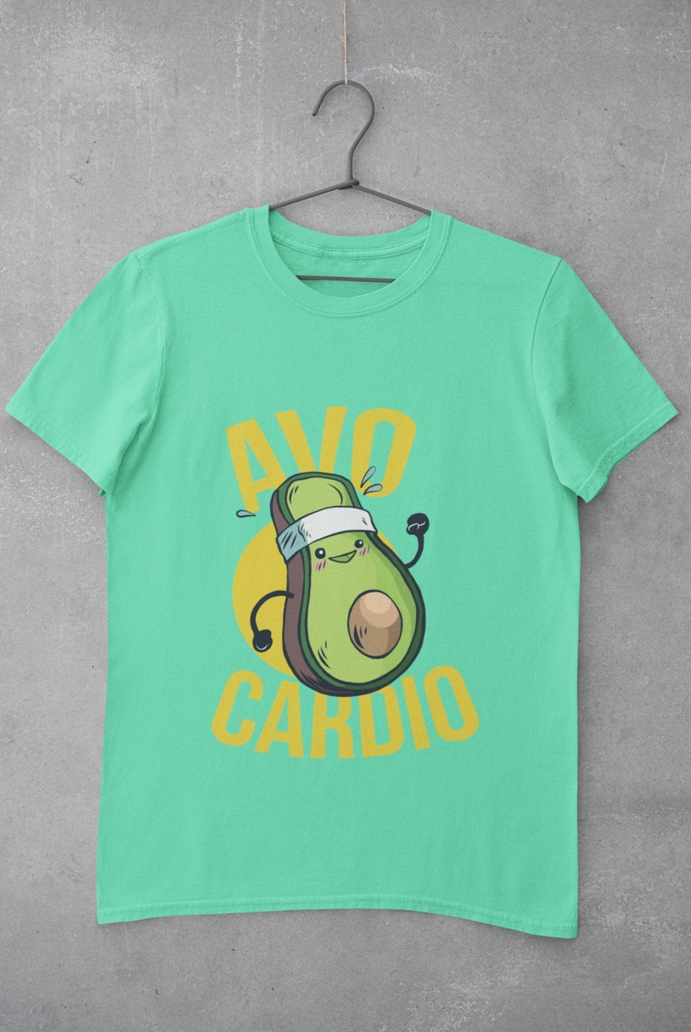 Avo Cardio Mens Half Sleeves T-shirt- FunkyTeesClub - Funky Tees Club